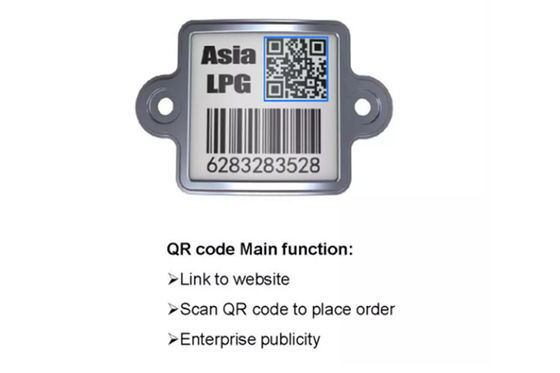 Lpg Cylinder Barcode Label رابط رمز الاستجابة السريعة لموقع الويب المسافة البادئة الفريدة 20 عامًا في الهواء الطلق