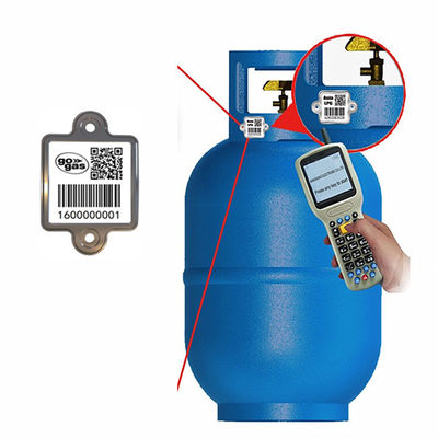 1.2mm مقاومة الماء LPG اسطوانة الباركود تسمية العلامات