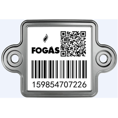 LPG Cylinder Metal Barcode Tags نظام الباركود