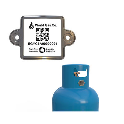 تحديد الهوية الرقمية لأسطوانة  مع تسميات بطاقة الرمز الشريطي QR المضادة للأشعة فوق البنفسجية