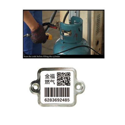 LPG Cylinder Bar Code Label المسافة البادئة الرقمية ببساطة المسح بواسطة المساعد الرقمي الشخصي أو الهاتف المحمول