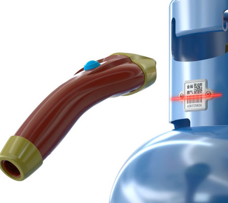 Cylinder Bar Code Label مقاومة درجات الحرارة العالية 1900F لإدارة أسطوانات غاز البترول المسال