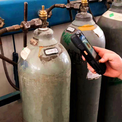باركود اسطوانة سيراميك معدنية لتتبع الأصول لزجاجات الغاز الصناعية